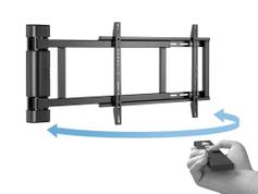 Multibrackets M Motorized Swing Mount X-Large (RF) - monteringssett - for LCD-TV - svart
