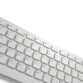 DELL Pro KM5221W - tastatur- og mussett - QWERTY - US International - hvit (KM5221W-WH-INT)