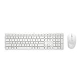 DELL Pro KM5221W - tastatur- og mussett - QWERTY - US International - hvit (KM5221W-WH-INT)