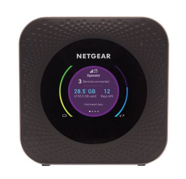 NETGEAR Nighthawk M1 Mobile Router - Mobile hotspot - 4G LTE Advanced - 1 Gbps - GigE, 802.11ac (MR1100-100EUS)