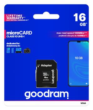 GOODRAM M1Aa 16 Gb Microsdhc Uhs-I  (M1AA-0160R12)