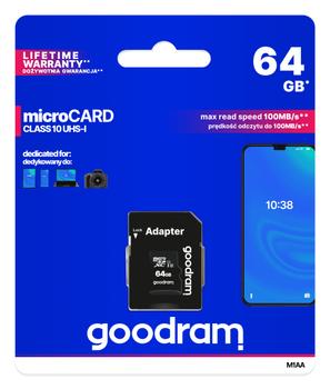 GOODRAM M1Aa 64 Gb Microsdxc Uhs-I (M1AA-0640R12)