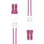 GARBOT FO Cable 50/125µ. OM4. LC/LC-PC. Violet 1.0m