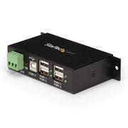 STARTECH StarTech.com Mountable 4 Port Rugged Ind USB Hub ESD