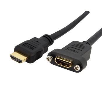 STARTECH StarTech.com 3ft HDMI Panel Mount Cable (HDMIPNLFM3)