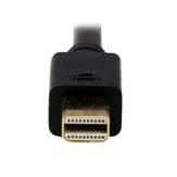 StarTech 3 ft Mini DisplayPort to VGA Adapter Cable - mDP to VGA Video Converter - Mini DP to VGA Cable for Mac / PC 1920x1200 - Black (MDP2VGAMM3B) - videokonverter - svart (MDP2VGAMM3B)