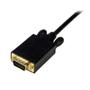 STARTECH StarTech.com 3 ft Mini DisplayPort to VGA Adapter Cable - mDP to VGA Video Converter - Mini DP to VGA Cable for Mac / PC 1920x1200 - Black (MDP2VGAMM3B) - Video converter - VGA - DisplayPort - black (MDP2VGAMM3B)