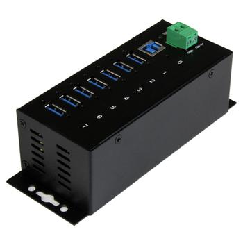 STARTECH StarTech.com Rugged Metal 7 Port USB3.0 Hub DIN Rail (ST7300USBME)