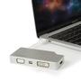 STARTECH "Aluminum Travel A/V Adapter: 4-in-1 USB-C to VGA, DVI, HDMI or mDP - 4K" (CDPVGDVHDMDP)