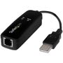 STARTECH HARDWARE-BASED USB DIAL-UP AND FAX MODEM - V.92 - EXTERNAL EXT (USB56KEMH2)