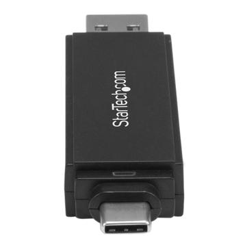 StarTech USB Memory Card Reader - USB 3.0 SD Card Reader - Compact - 5Gbps - USB Card Reader - MicroSD USB Adapter - kortleser - USB 3.0/USB-C (SDMSDRWU3AC)