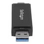 STARTECH USB 3.0 Memory Card Reader/ Writer for SD and microSD Cards -USB-C and USB-A (SDMSDRWU3AC)