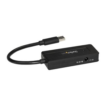 STARTECH 4-Port USB 3.0 Hub - Mini Hub with Charge Port - Includes Power Adapter (ST4300MINI)