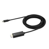 StarTech 10ft (3m) USB C to HDMI Cable, 4K 60Hz USB Type C to HDMI 2.0 Video Adapter Cable, Thunderbolt 3 Compatible,  Laptop to HDMI Monitor/ Display,  DP 1.2 Alt Mode HBR2 Cable, Black - 4K USB-C Video Cable (C (CDP2HD3MBNL)