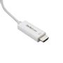 STARTECH USB C to HDMI Cable - 2m - White - 4K at 60Hz - Computer Monitor Cable - USB C Cable - USB Type C to HDMI Cable IN (CDP2HD2MWNL)