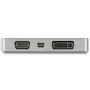 STARTECH StarTech.com USB C Multiport Video Adapter with HDMI, VGA, Mini DisplayPort or DVI, USB Type C Monitor Adapter to HDMI 2.0 or mDP 1.2 (4K 60Hz), VGA or DVI (1080p), Space Gray Aluminum - 4-in-1 USB-C  (CDPVDHDMDP2G)