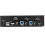 STARTECH 2 PORT DISPLAYPORT KVM SWITCH 4K60HZ - USB 3.0 HUB - TAA COMP PERP (SV231DPU34K)