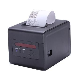 ALLNET Kasse Bondrucker / Küchendrucker,  Thermodruck ALL-CP80303,  USB &  LAN & RS232, schwarz, mit Beeper und LED Leiste (ALL_POS_CP80303)