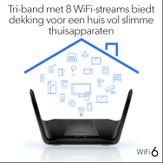 Netgear RAX70 - trådløs ruter - Wi-Fi 6 - stasjonær (RAX70-100EUS)