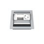 Kindermann CablePort standard² - 2-slot RAL 9006 - 1 sähkö (7492000031)