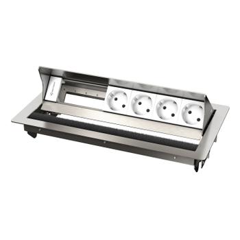 Kindermann CablePort standard² - 6-slot teräs - 4 sähkö (7492000064)