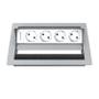 Kindermann CablePort standard² - 4-slot RAL 9006 - 4 sähkö (7492000074)
