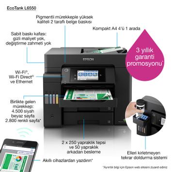 Epson EcoTank L6550 - multifunksjonsskriver - farge (C11CJ30402)