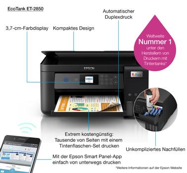 EPSON EcoTank ET-2850 - Multifunction printer (C11CJ63405)