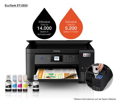 EPSON EcoTank ET-2850 - Multifunction printer (C11CJ63405)