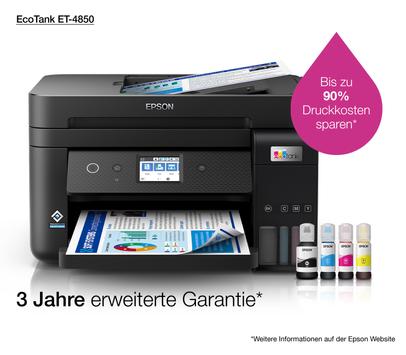 Epson EcoTank ET-4850 - multifunksjonsskriver - farge (C11CJ60402)