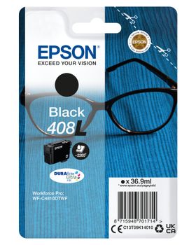 EPSON 408XL - 36.9 ml - Extra High Capacity - black - original - blister - ink cartridge - for WorkForce Pro WF-C4810DTWF (C13T09K14010)