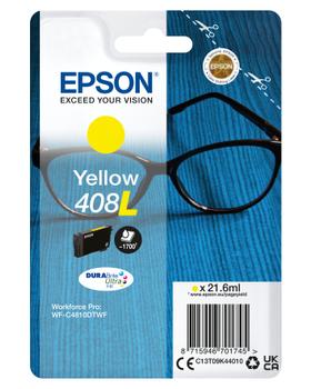 EPSON 408L - 21.6 ml - yellow - original - blister - ink cartridge - for WorkForce Pro WF-C4810DTWF (C13T09K44010)