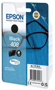 EPSON n 408 - 18.9 ml - black - original - blister - ink cartridge - for WorkForce Pro WF-C4810DTWF (C13T09J14010)