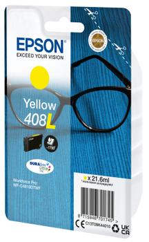 EPSON 408L - 21.6 ml - yellow - original - blister - ink cartridge - for WorkForce Pro WF-C4810DTWF (C13T09K44010)