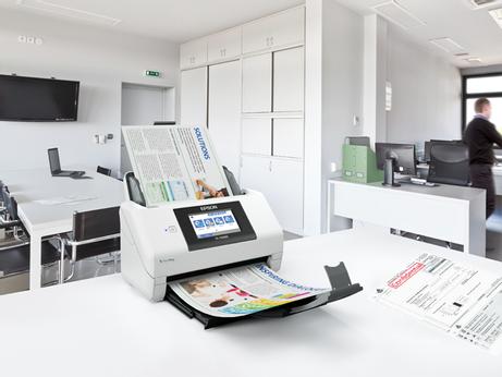 Epson WorkForce DS-790WN - dokumentskanner - stasjonær - USB 3.0, Gigabit LAN, Wi-Fi(n), USB 2.0 (Host) (B11B265401)