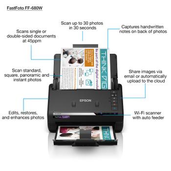 EPSON FastFoto FF-680W scanner (B11B237401)