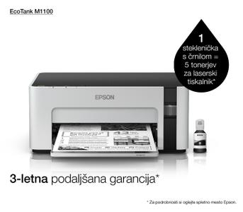 EPSON EcoTank ET-M1100 Blækprinter - Monokrom - Blæk (C11CG95403)