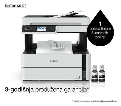 Epson EcoTank ET-M3170 - multifunksjonsskriver - S/H (C11CG92403)