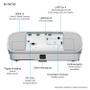 EPSON EH-TW7100 projector white 3000 UHD LCD (V11H959040)