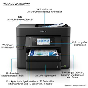EPSON WorkForce Pro WF-4830 DTWF (C11CJ05402)