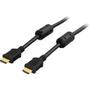 DELTACO HDMI cable, Premium High Speed HDMI with Ethernet, 1m, black