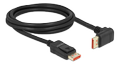 DELOCK DisplayPort cable male straight to male 90° upwards angled 8K 6