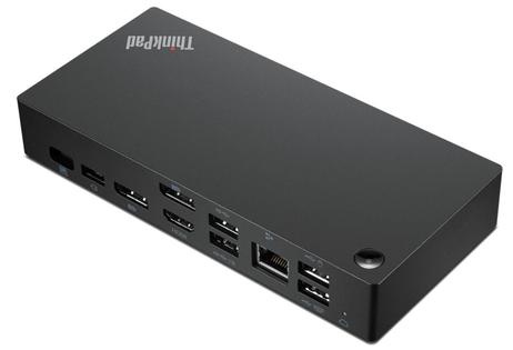 Lenovo ThinkPad Universal USB-C Smart Dock - dokkingstasjon - USB-C - HDMI, 2 x DP - 1GbE (40B20135EU)