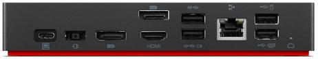 Lenovo ThinkPad Universal USB-C Smart Dock - dokkingstasjon - USB-C - HDMI, 2 x DP - 1GbE (40B20135EU)