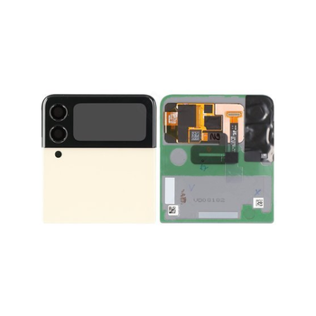 SAMSUNG Galaxy Z Flip 3 5G Back Cover with Window Glass Cream (GH97-26773B)