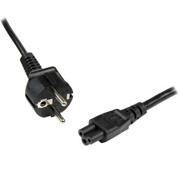 STARTECH StarTech.com 1 m Laptop Ladekabel,  EU Schuko auf C5, 2,5A 250V, 18AWG, Notebook / Laptop Ersatzstromkabel,  Laptop Netzteil Stromkabel,  Kleeblatt/ Mickey Mouse Netzkabel (PXTNB3SEU1M) - Stromkabel - IEC (PXTNB3SEU1M)