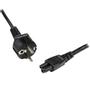 STARTECH 1m 3 Prong Laptop Power Cord?Schuko CEE7 to C5 Clover Leaf Power Cable Lead (PXTNB3SEU1M)