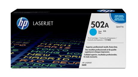 HP 502A - cyan - original - LaserJet - tonerpatron (Q6471A) (Q6471A)