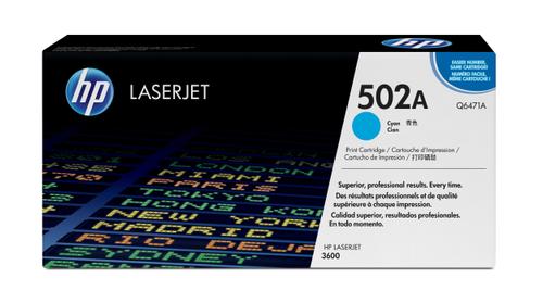 HP 502A cyan original LaserJet-tonerkassett (Q6471A)