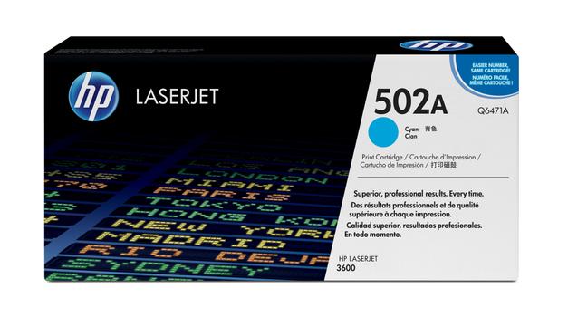 HP 502A - cyan - original - LaserJet - tonerpatron (Q6471A) (Q6471A)